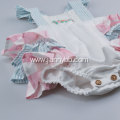 Baby Clothes Cotton&Linen Ruffled Romper for Girl 12M-4T